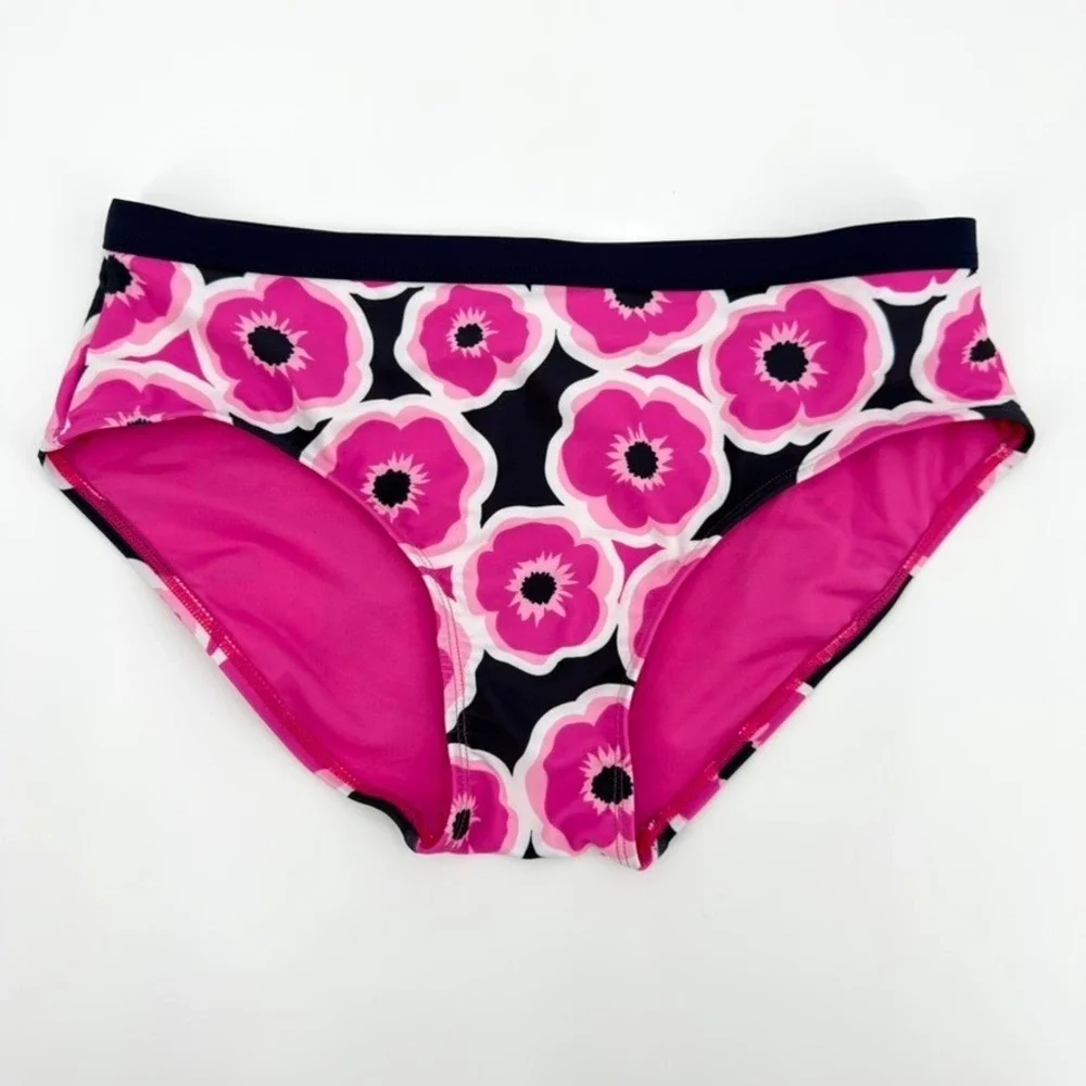 Thereabouts Kids XL Pink Poppy Floral Bikini Bottom Navy Blue Swim F31543